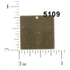 20mm Blank Square Tag with 1mm hole - Pack of 4