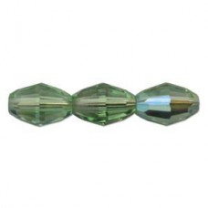 9x6mm Swarovski Crystal Olives - Peridot AB