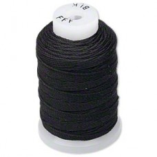 Purely Silk™ 3-Ply .42mm FFF Silk Thread - Black - 84 metre spool