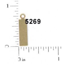 20x5mm Raw Brass Blank Tags
