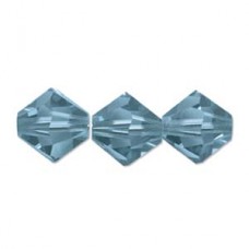 4mm Swarovski Crystal Bicones - Caribbean Blue Opal