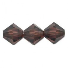 3mm Swarovski Crystal Bicones - Burgundy