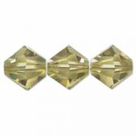 6mm Swarovski Crystal Bicones - Lime
