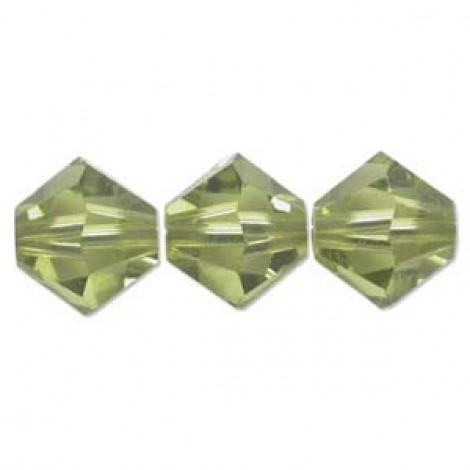 5mm Swarovski Crystal Bicones - Lime