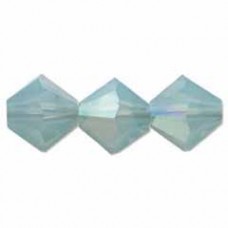 4mm Swarovski Crystal Bicones - Pacific Opal AB - Pack of 10