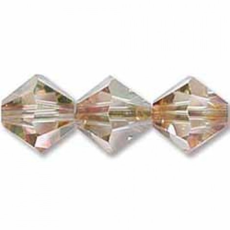 6mm Swarovski Crystal Bicones - Purple Haze - Pack of 10