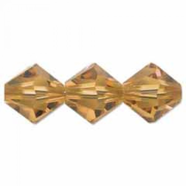 10mm Swarovski Crystal Bicones - Topaz | 10 & 12mm Crystal Bicones