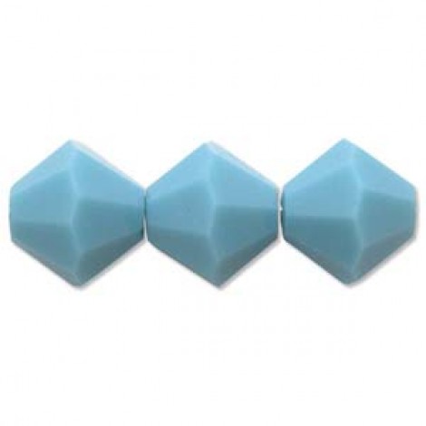 4mm Swarovski Crystal Bicones - Turquoise