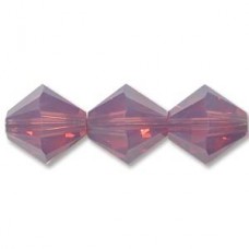8mm Swarovski Crystal Bicones - Cyclamen Opal