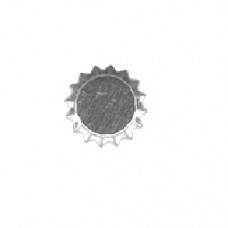 17mm Chrome Bottle Cap (Bezel) - Pack of 10
