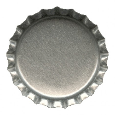 32mm Matte Silver Bottle Cap (Bezel)