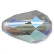 9x6mm Swarovski Black Diamond AB Vertical Drops - Pack of 2