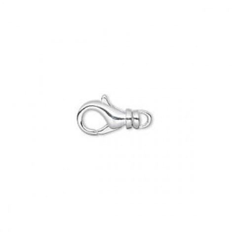 12mm Silver Plated Swivel Lobster Clasp - Pack of 2