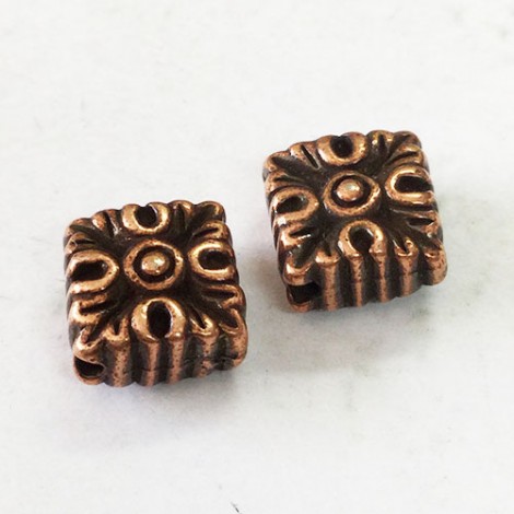10mm TierraCast Luna Beads - Antique Copper Plated - Pack of 2
