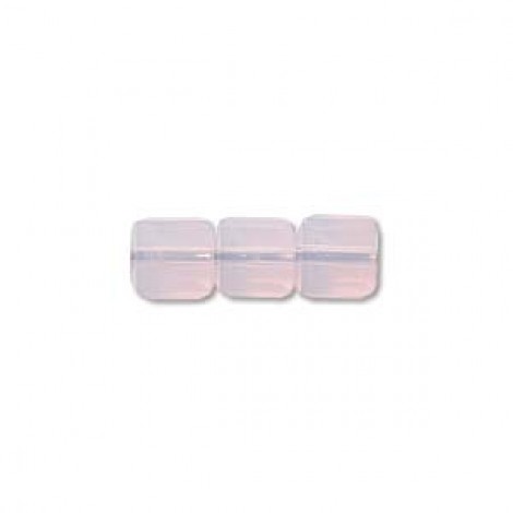4mm Swarovski Crystal Cubes - Rose Water Opal