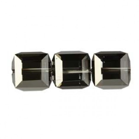 8mm Swarovski Crystal Cubes - Crystal Silver Night - Pack of 2 8mm Swarovski Crystal Cubes - Crystal Silver Night - Pack of 2