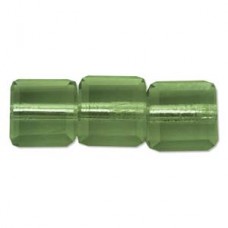 4mm Swarovski Crystal Cubes - Palace Green Opal - Pack of 2