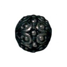 7mm TierraCast Casbah Round Bead - Black Oxide - Pack of 2