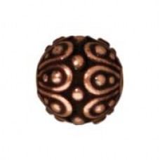 7mm TierraCast Casbah Round Bead - Antique Copper Plated - Pack of 2