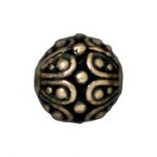 7mm TierraCast Casbah Round Bead - Brass Oxide - Pack of 2