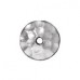 6.25x2mm TierraCast Hammertone Beadcaps - Rhodium Silver Plated - Pack of 4
