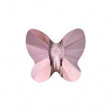 8mm Swarovski Crystal Butterfly Beads - Crystal Antique Pink