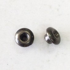 7mm TierraCast Classic Large Hole Bead Aligners with 4mm Peg - Black Oxide - Pack of 4