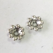 12mm TierraCast Rivetable Flower - .999 Fine Silver Plated - Pack of 2