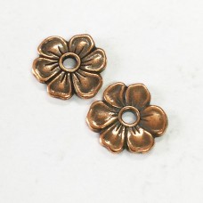 15mm TierraCast Apple Blossom Rivetables - Antique Copper - Pack of 2