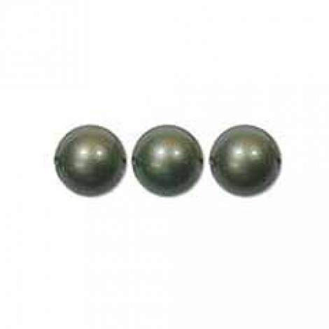 14mm Swarovski Crystal Large Hole Pearls- Powder Green