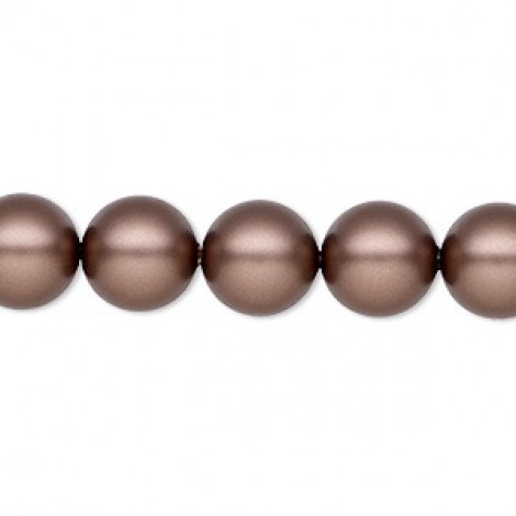 3mm Swarovski Crystal Pearls - Velvet Brown - Pack of 20 3mm Swarovski Crystal Pearls - Velvet Brown - Pack of 20