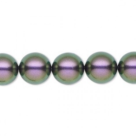 12mm Swarovski Crystal Pearl - Iridescent Purple