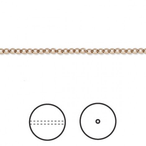2mm Swarovski 5810 Crystal Pearls with .65mm hole - Bronze