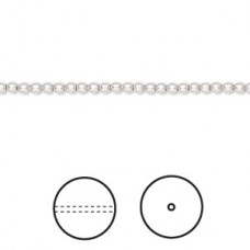 2mm Swarovski 5810 Crystal Pearls with .65mm hole - Light Grey - Pack of 50