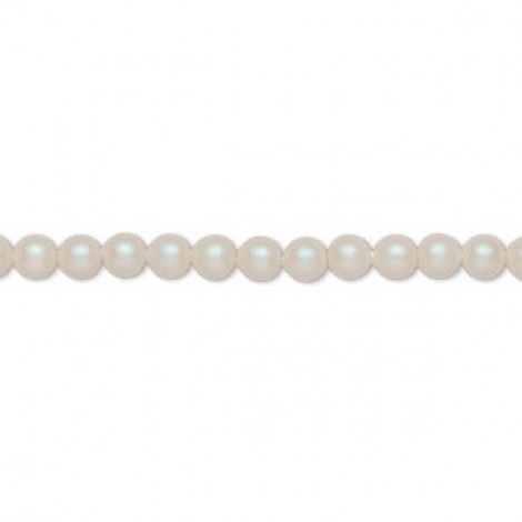 4mm Crystal Passions® Crystal Pearls - Pearlescent White