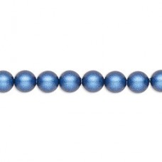 6mm Swarovski Crystal Pearls - Iridescent Dark Blue