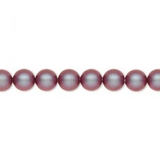 6mm Swarovski Crystal Pearls - Iridescent Red