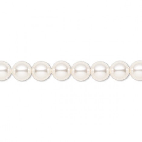 6mm Crystal Passions® 5810 Crystal Pearls - White