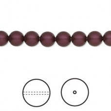 6mm Swarovski Crystal Pearls - Elderberry