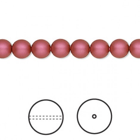 6mm Crystal Passions® Crystal Pearls - Mulberry Pink - Pack of 10 6mm Crystal Passions® Crystal Pearls - Mulberry Pink - Pack of 10