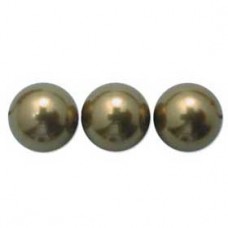 4mm Swarovski Crystal Pearls - Antique Brass - Pack of 10