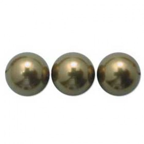 4mm Swarovski Crystal Pearls - Antique Brass