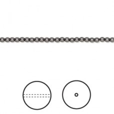 2mm Swarovski 5810 Crystal Pearls with .65mm hole - Black