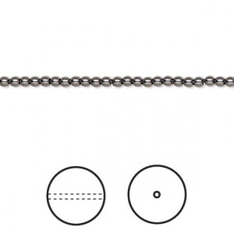 3mm Swarovski Crystal Pearls - Black