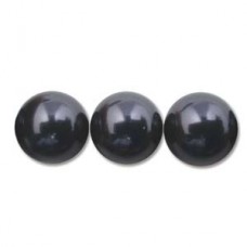 14mm Swarovski Crystal Large Hole Pearls - Dark Purple