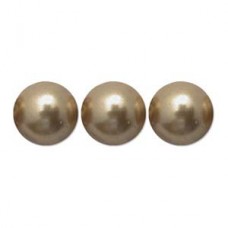 4mm Swarovski Crystal Pearls - Bright Gold
