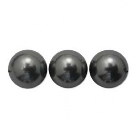 4mm Swarovski Crystal Pearls - Dark Grey