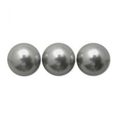 10mm Swarovski Large Hole Pearls - Light Grey
