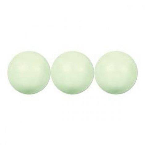 10mm Swarovski Large Hole Pearls - Pastel Green