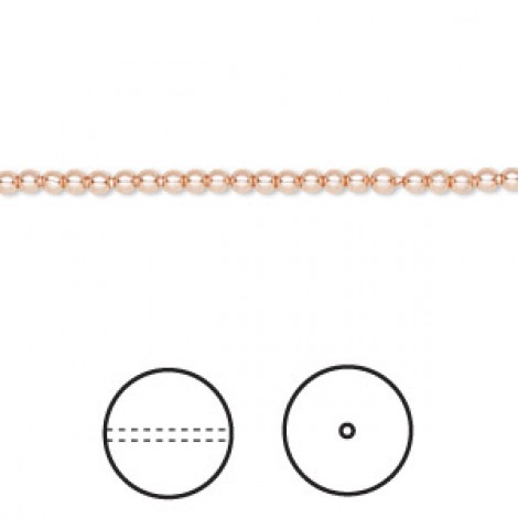 10mm Swarovski Crystal Pearls - Rose Peach